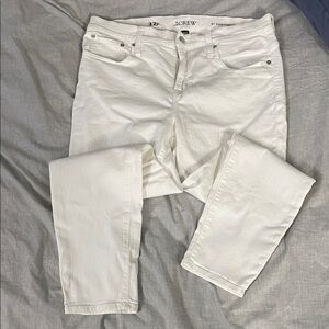 J. Crew Women's Classic White Skinny toothpick Jeans. Worn once.
